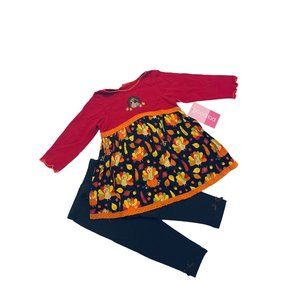Toddler's Girls THANKSGIVING Matching Set Size 18M